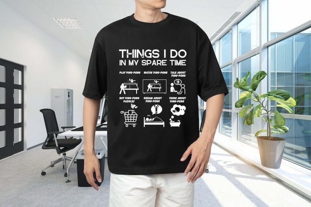Ping-Pong Lover T-Shirt A Sporty Style For Ping-Pong Enthusiasts